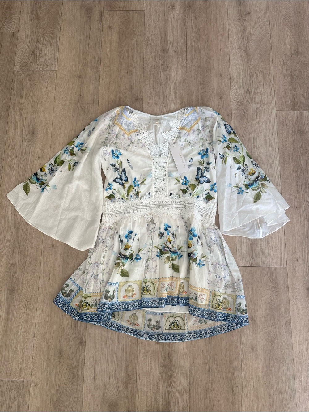 Camilla White Floral Blouse